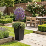 Savana Black Chevron Recycled Rubber Plant Pot