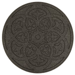Nicoman Brown Reversible Scroll Stepping Stone