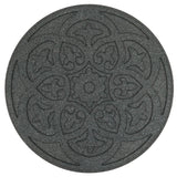 Nicoman Grey Reversible Scroll Stepping Stone Recycled Rubber