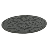 Grey Reversible Scroll Stepping Stone Recycled Rubber