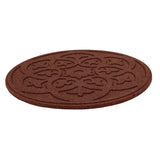 Nicoman terracotta Reversible Scroll Stepping Stone Recycled Rubber