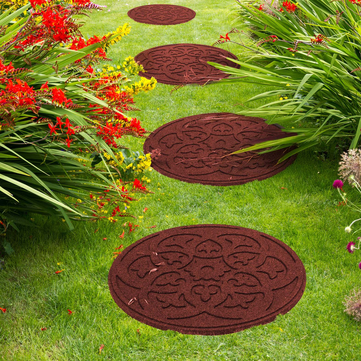 Eco-Friendly Garden Stepping Stones - Scroll