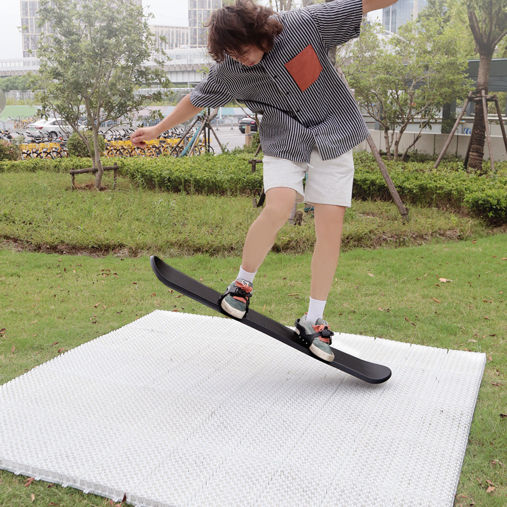 Nicoman Dry Ski Snowboard Training Mat Set for Off Snow Practice ...