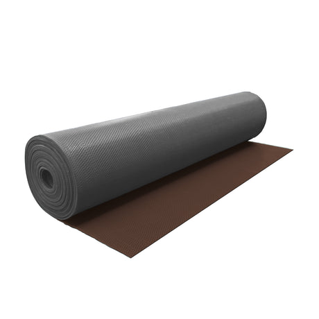 Non Slip Drainage Rubber Mat Dual Colour Grey/Brown 1.2m Wide