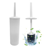 Nicoman Turbular White Toilet Brush & Holder With Silicone Head