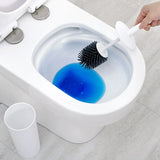 Nicoman Turbular White Toilet Brush & Holder With Silicone Head