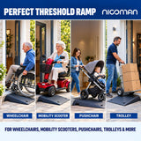 Threshold Ramp for Wheelchairs, Mobility Scooters & More