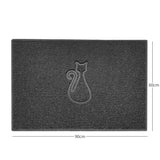 "Cat" Embossed Loofah Textured Spaghetti Door Mat