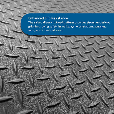 Diamond Tread Safety Flooring Rolls