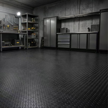 Nicoman Non-Slip Diamond Tread Recycled Rubber Flooring Rolls