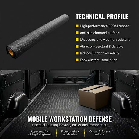Diamond Tread Safety Flooring Rolls