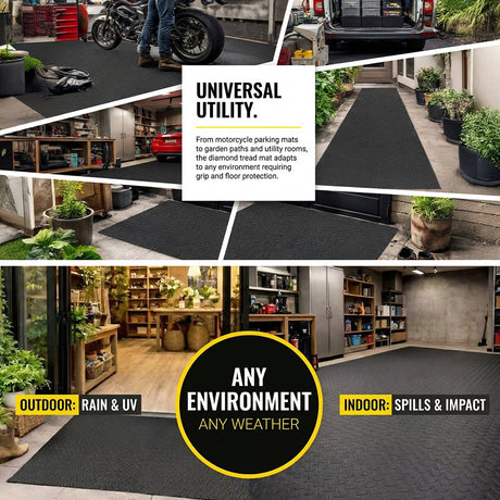 Diamond Tread Safety Flooring Rolls