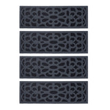 Victorian Style Eco-Friendly Rubber Step Mat - Grey