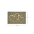 "Double Heart" Embossed Loofah Textured Spaghetti Doormat