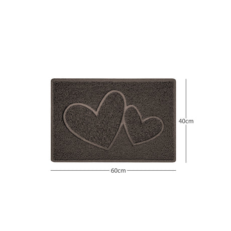 Outdoor Spaghetti Doormat Embossed - Brown