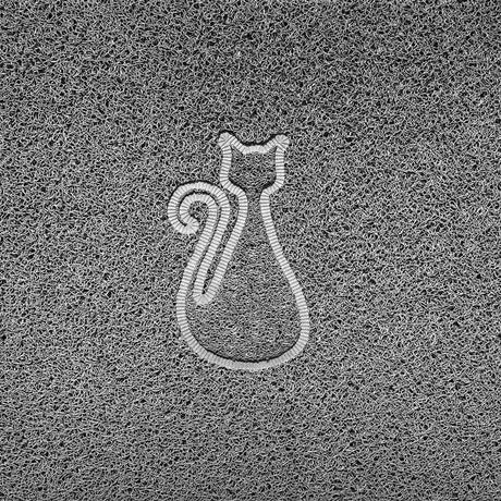 "Cat" Embossed Loofah Textured Spaghetti Door Mat