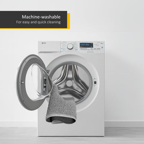 "Heart" Embossed Loofah Textured Spaghetti Door Mat