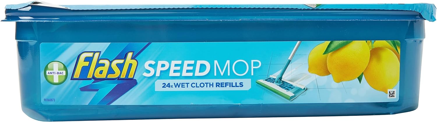 Flash speed mop wet cloths refills wild orchid 10 pack tesco groceries