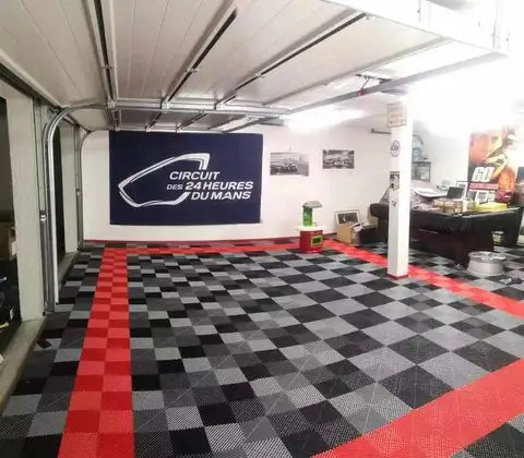Nicoman Garage Flooring Tiles Similar to Swiss Trax ribbed tile