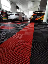 Nicoman Garage Flooring Tiles Similar to Swiss Trax ribbed tile