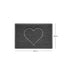 "Heart" Embossed Loofah Textured Spaghetti Door Mat