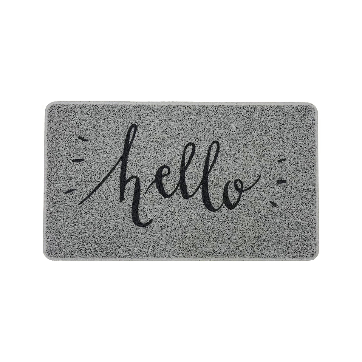 Hello Print PVC Spaghetti Looper Door Mat - 75x44cm