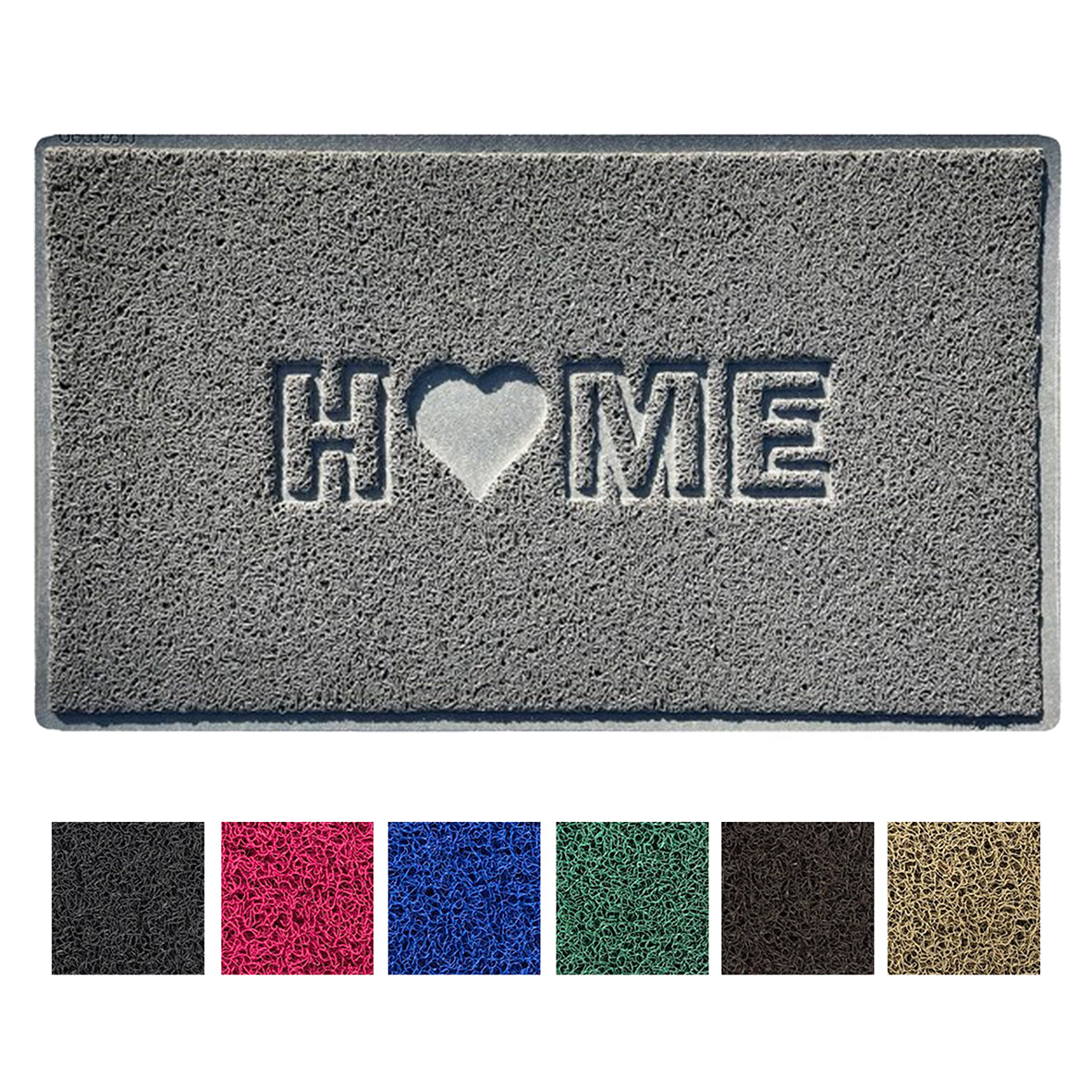 Nicoman Embossed Spaghetti Love Home Door Mat