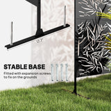 Freestanding Outdoor Privacy Screen with Stand 122cm x 198cm - Bamboo Style
