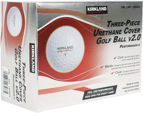 KIRKLAND SIGNATURE Three-Piece Urethane Cover Performace+ Golf Ball