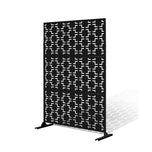 Metal Indoor/Outdoor Privacy Screen with Stand 120cm x 180cm - Squares