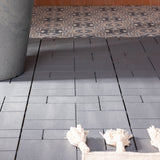 Mosaic Garden Patio Interlocking Composite Decking Tiles - Light Grey - Pack of 10