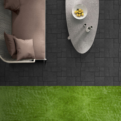 Mosaic Composite Interlocking Decking Tiles - Graphite - Pack of 40