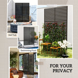 Freestanding Outdoor Privacy Screen with Stand 122cm x 198cm - Slats