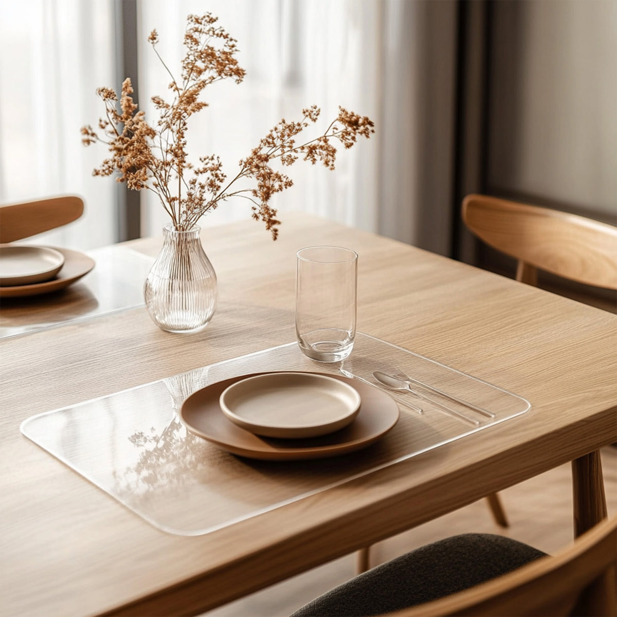 Tample Mat PVC Clear Dining Table Mat - Custom Sizes Available – Nicoman.co.uk