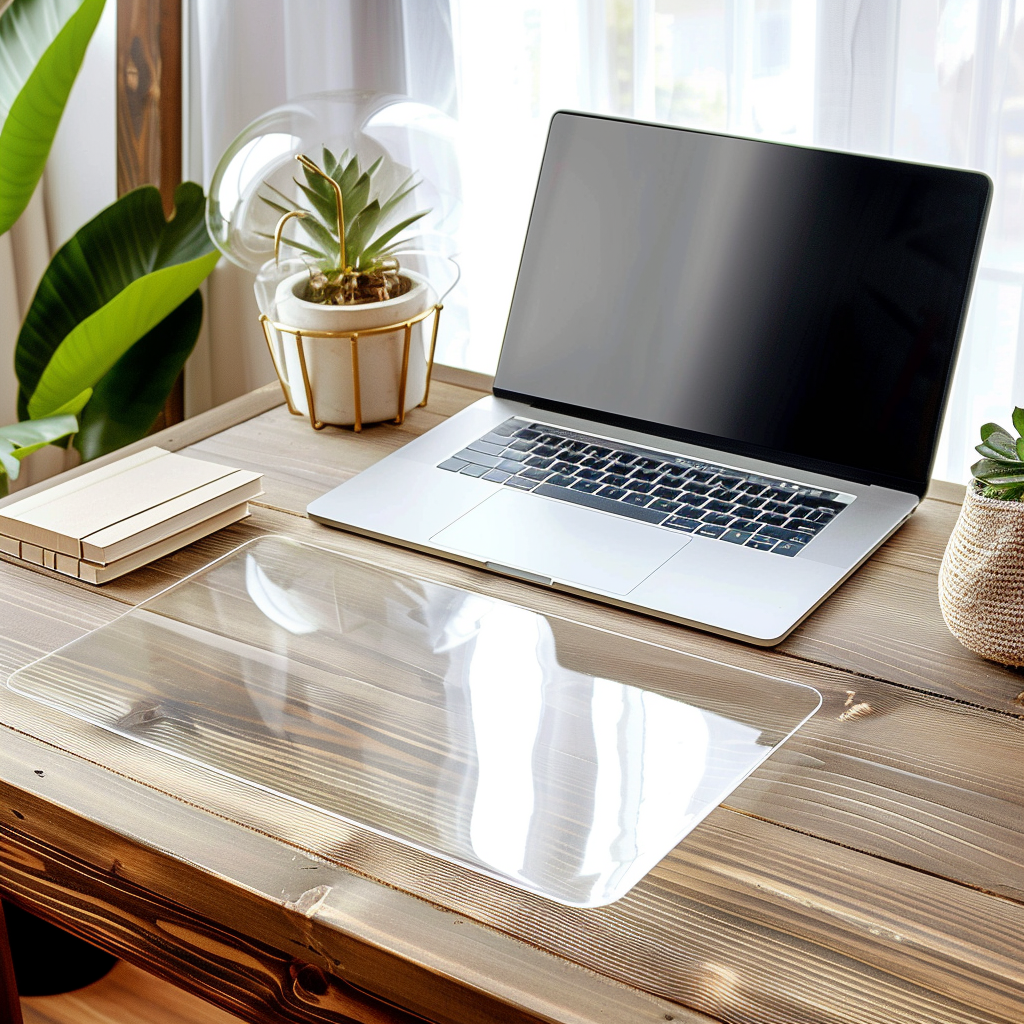 PVC Clear Desk Mat Table Cover - Transparent