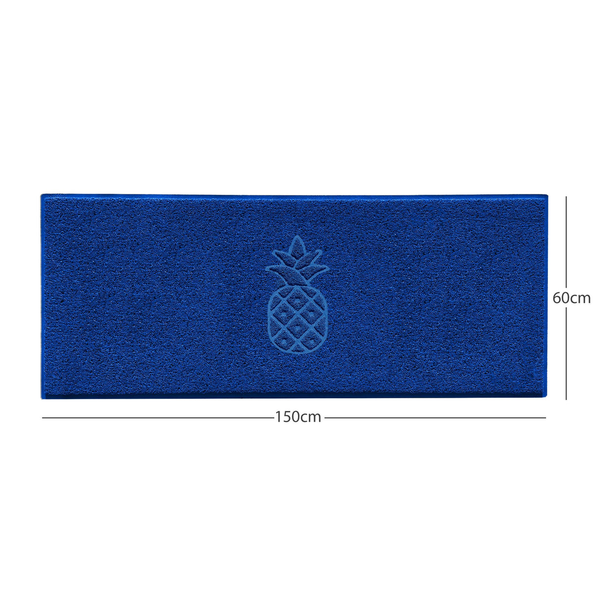 "Funny Pineapple" Grey Spaghetti Door Mat