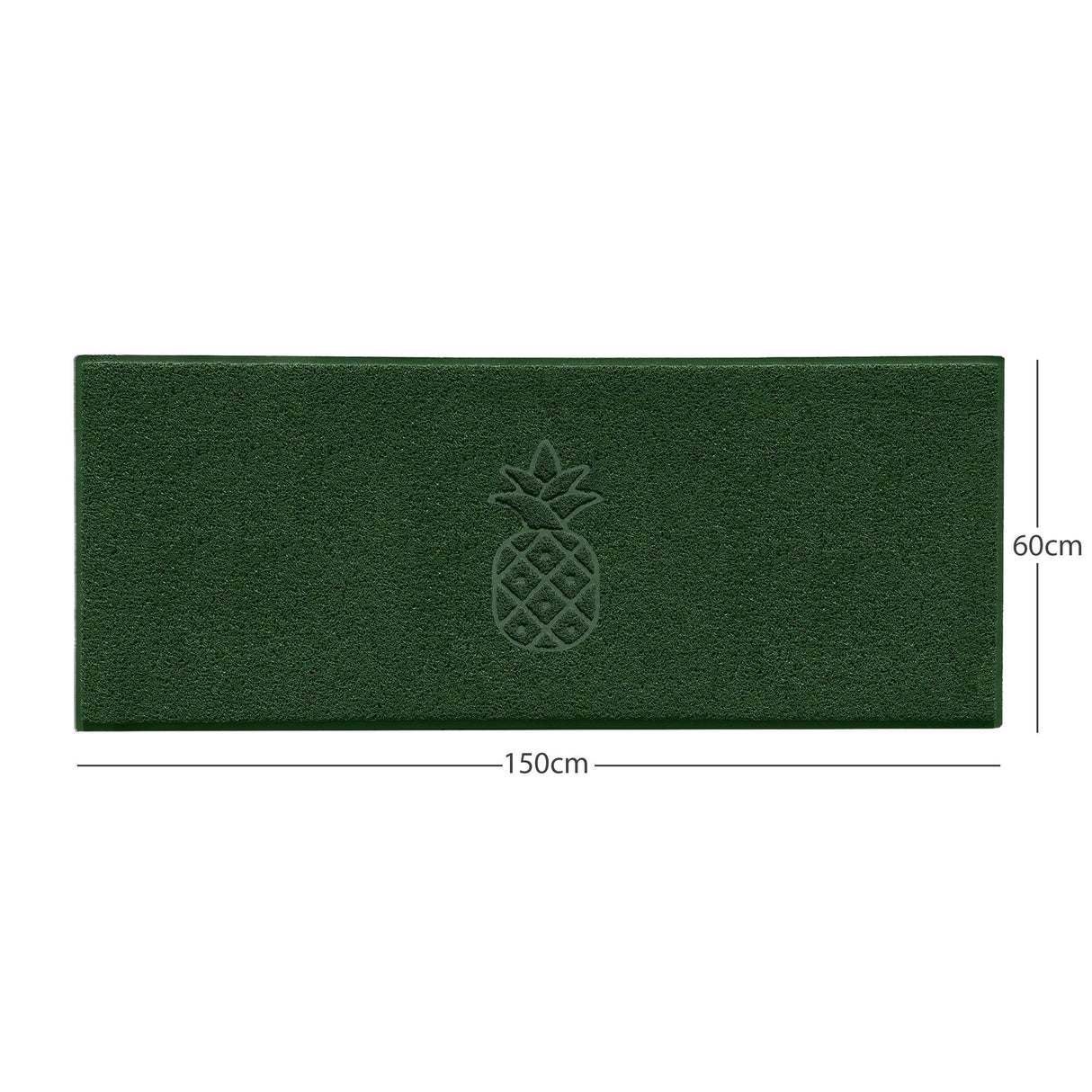 "Funny Pineapple" Grey Spaghetti Door Mat