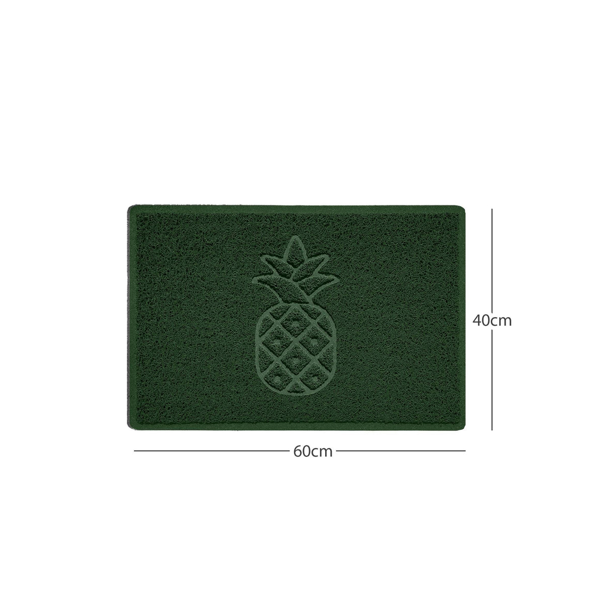 "Funny Pineapple" Grey Spaghetti Door Mat