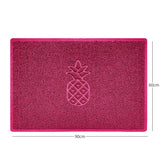 "Funny Pineapple" Grey Spaghetti Door Mat