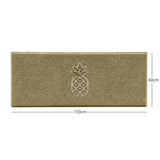 Embossed Pineapple Grey Spaghetti Door Mat