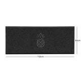 Embossed Pineapple Grey Spaghetti Door Mat