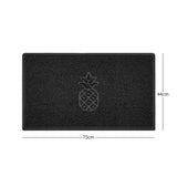 "Funny Pineapple" Grey Spaghetti Door Mat