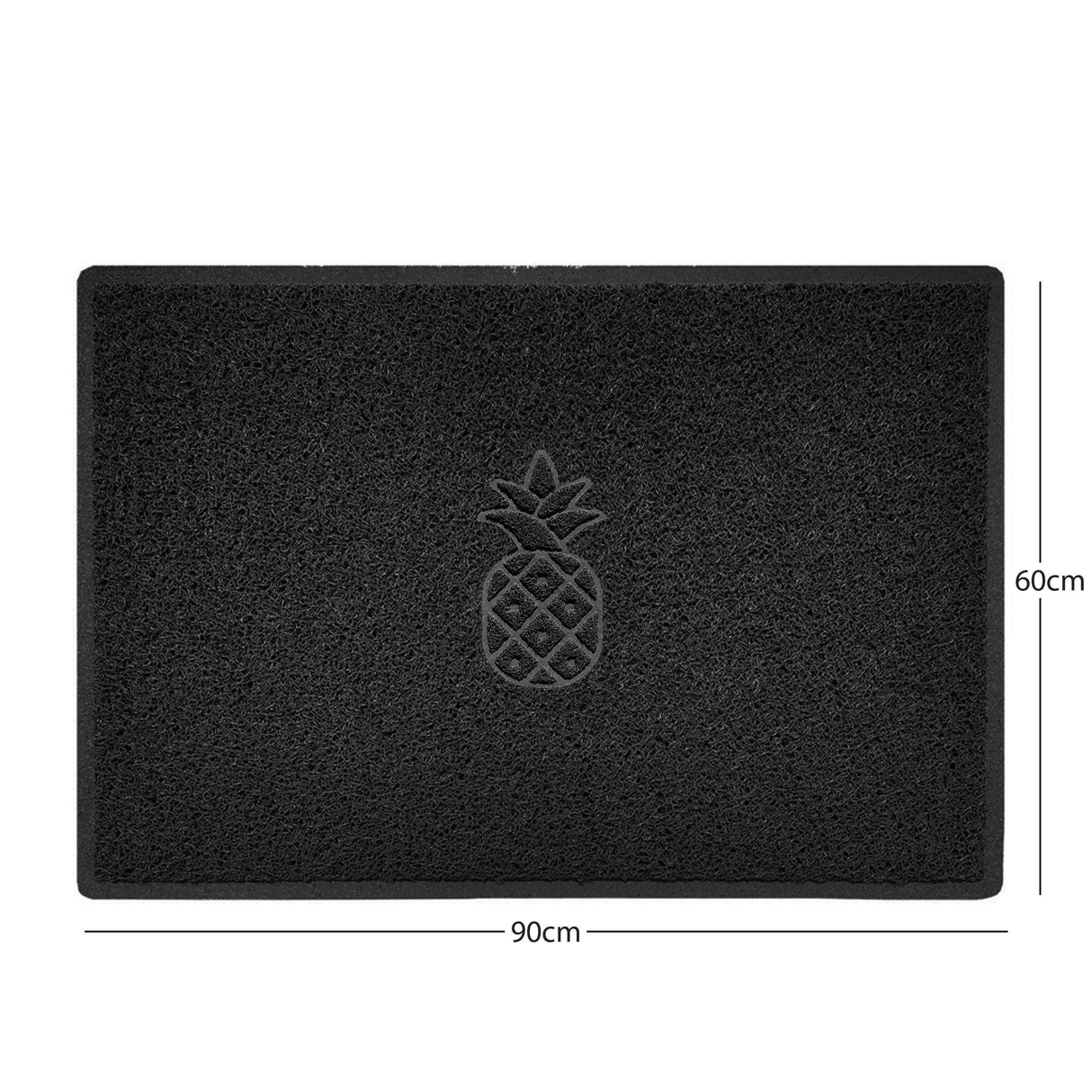 "Funny Pineapple" Grey Spaghetti Door Mat