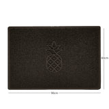 Embossed Pineapple Grey Spaghetti Door Mat