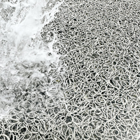 Spaghetti Anti Slip Loofah Shower Mat - Quadrant Corner Shower