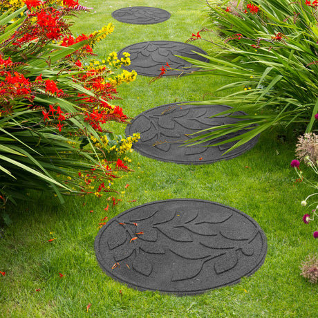 Eco-Friendly Garden Stepping Stones - Leaf