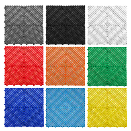 30 x Modular Vented Interlocking Garage Tiles