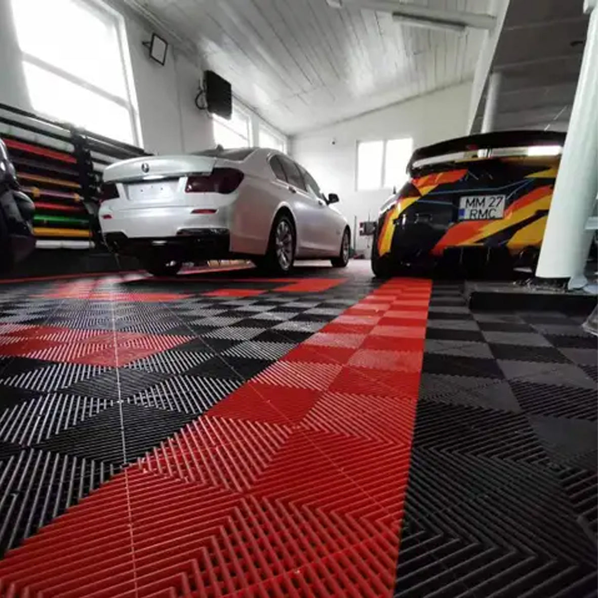 30 x Modular Vented Interlocking Garage Tiles