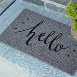 Hello Print PVC Spaghetti Looper Door Mat - 75x44cm