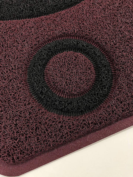 Geo Circle Spaghetti Doormat 90x60cm - Purple